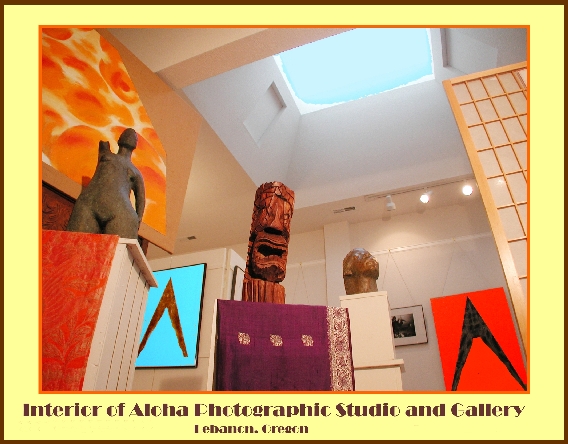 Studio interior with border